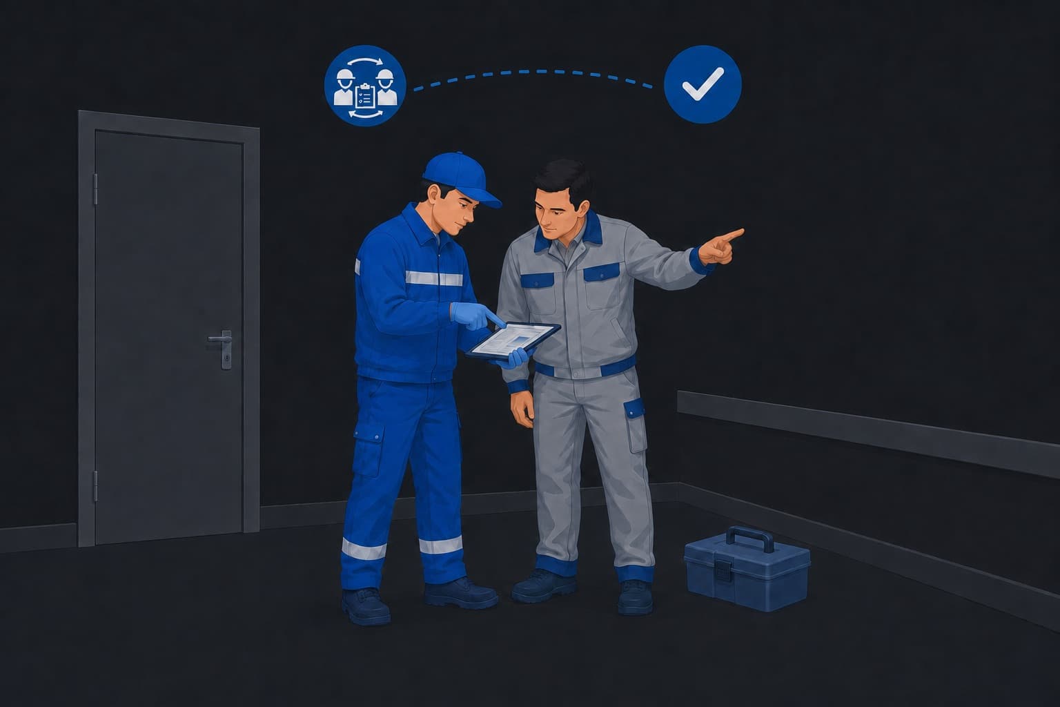 Handwerker koordinieren