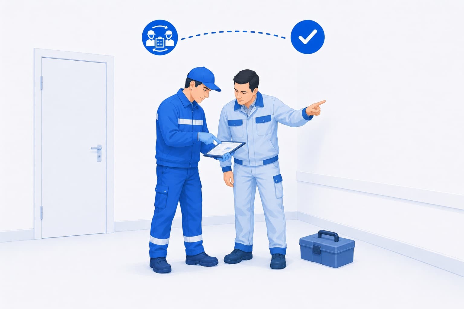 Handwerker koordinieren